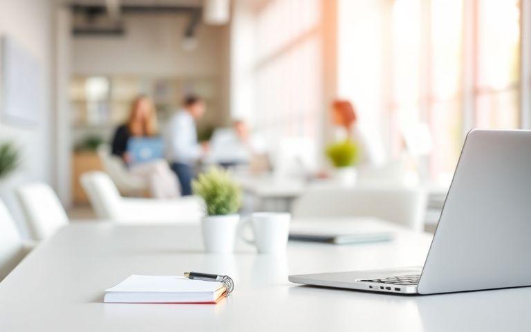 A modern office workspace